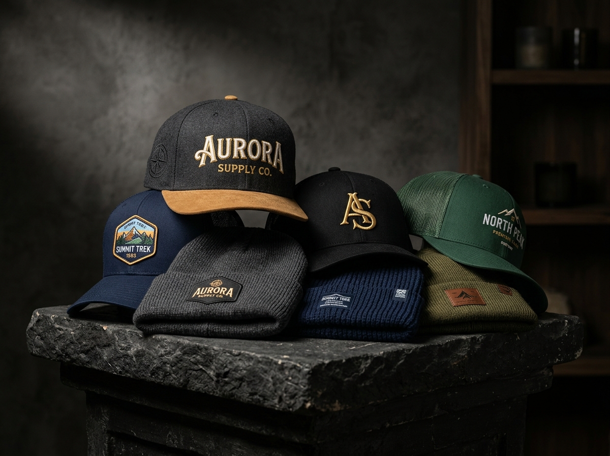 Custom embroidered headwear