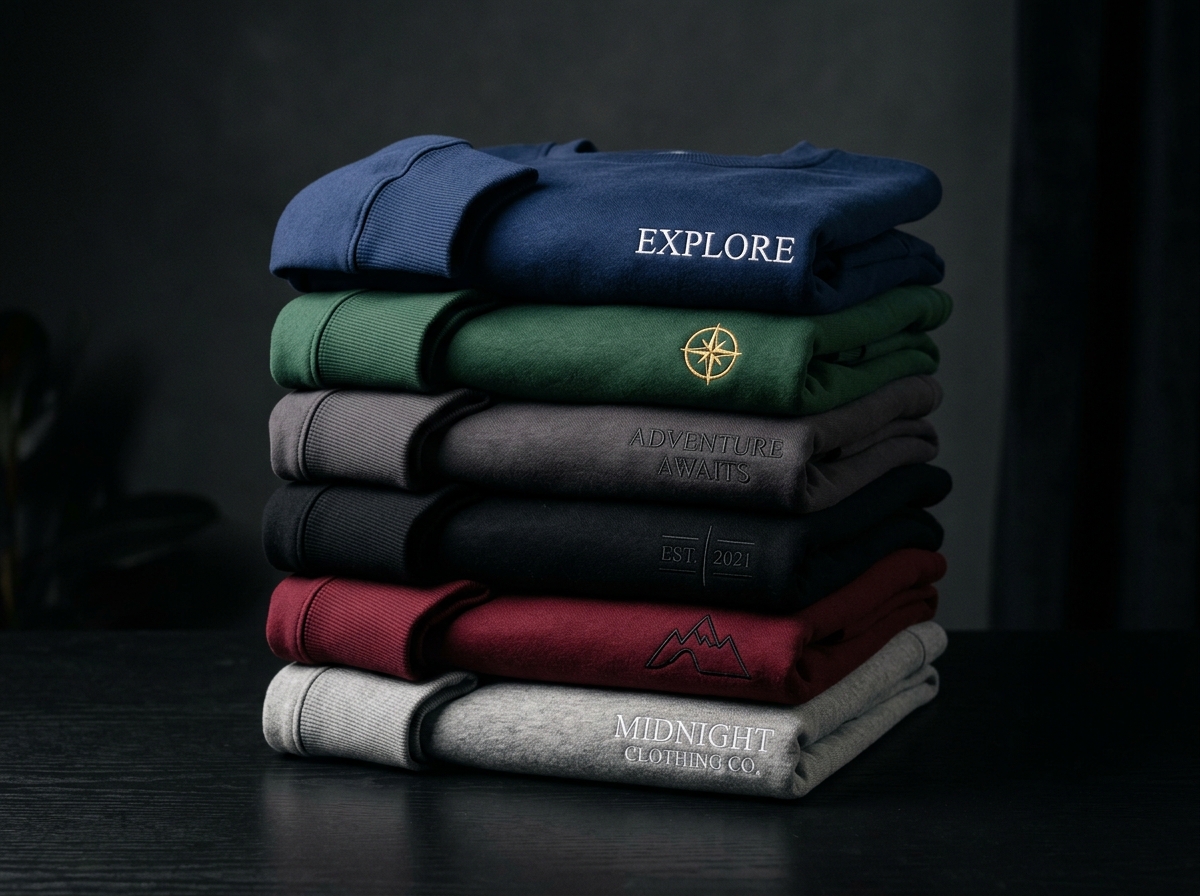 Custom sweatshirt range